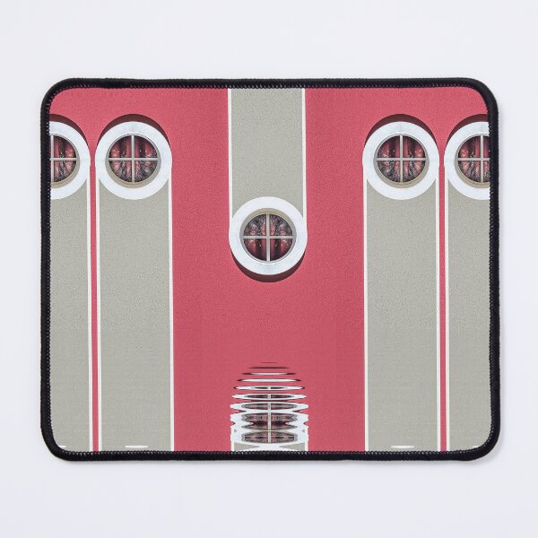 Item preview, pink round windows rippled urban architecture design designed and sold by mister-john.