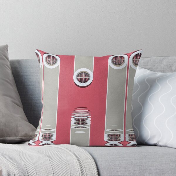 Item preview, pink round windows rippled urban architecture design designed and sold by mister-john.