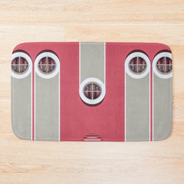 Item preview, pink round windows rippled urban architecture design designed and sold by mister-john.