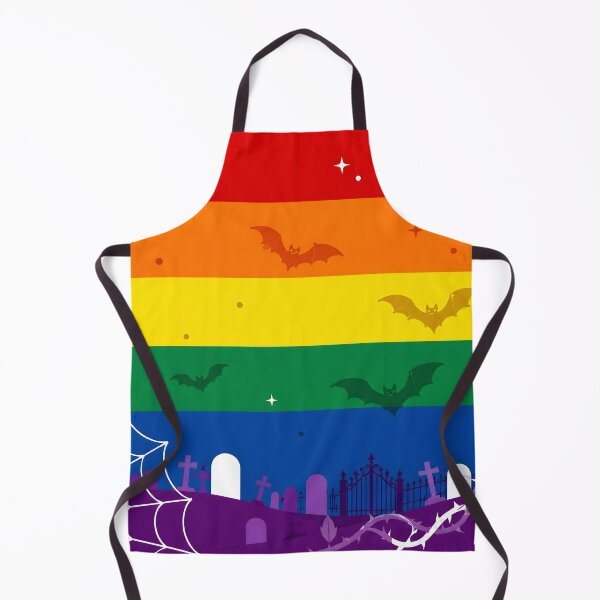Item preview, Spooky LGBTQ Rainbow Pride Flag Halloween Graveyard Bats Aesthetic designed and sold by Travelslightly.