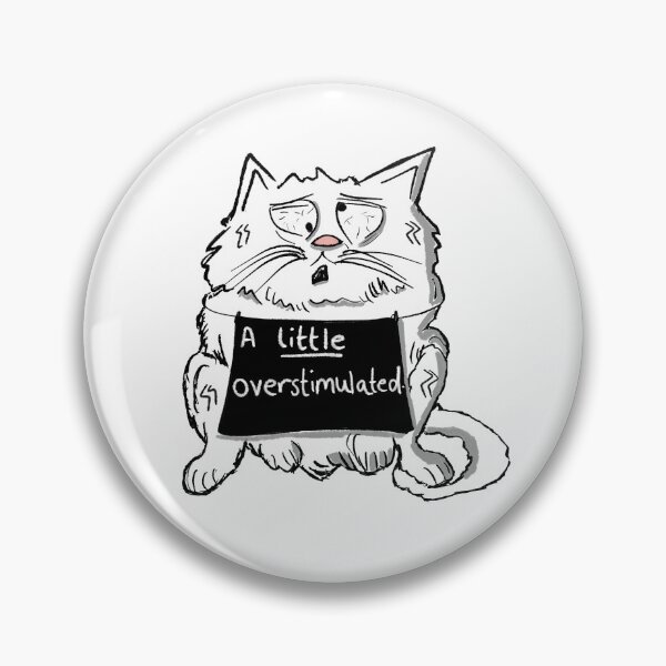 Item preview, Cat overstimulated comic art designed and sold by KPlayerAdhder.