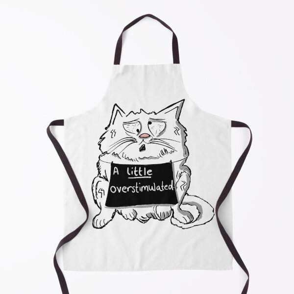 Item preview, Cat overstimulated comic art designed and sold by KPlayerAdhder.