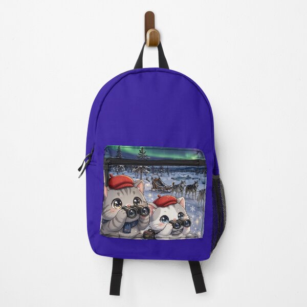 Item preview, Junior and Freda Iditarod Alaska - Cute Cats Watching Dog Sled designed and sold by MAISON SYLVIE.