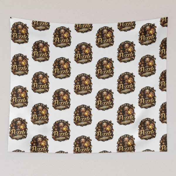 Item preview, Life Is Like a Puzzle Cute Cat Sticker | Colorful Puzzle Lover Gift | Motivational Puzzle Art designed and sold by Ishratparween11.
