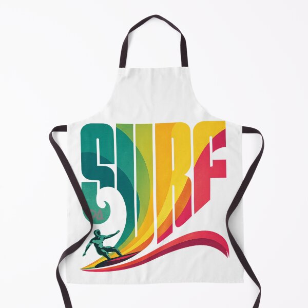 Item preview, Retro Surfer Colorful Rainbow Wave Vertical Typography Summer Graphic designed and sold by DesignArtist.ia.