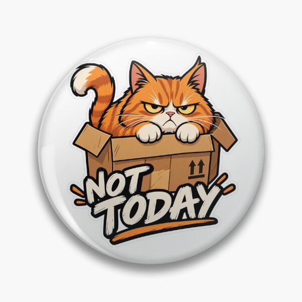 Item preview, Not Today Grumpy Cat in a Box designed and sold by SGMark.