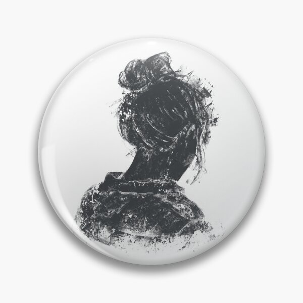 Item preview, Woman Portrait Silhouette Textured Dark Aesthetic Poster designed and sold by drTerrens.