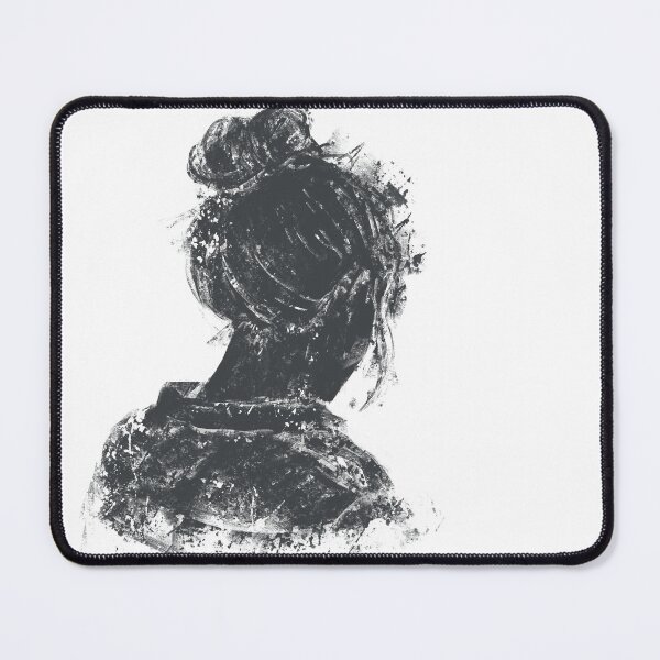 Item preview, Woman Portrait Silhouette Textured Dark Aesthetic Poster designed and sold by drTerrens.