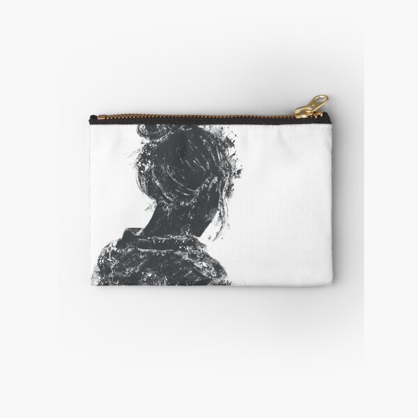 Item preview, Woman Portrait Silhouette Textured Dark Aesthetic Poster designed and sold by drTerrens.