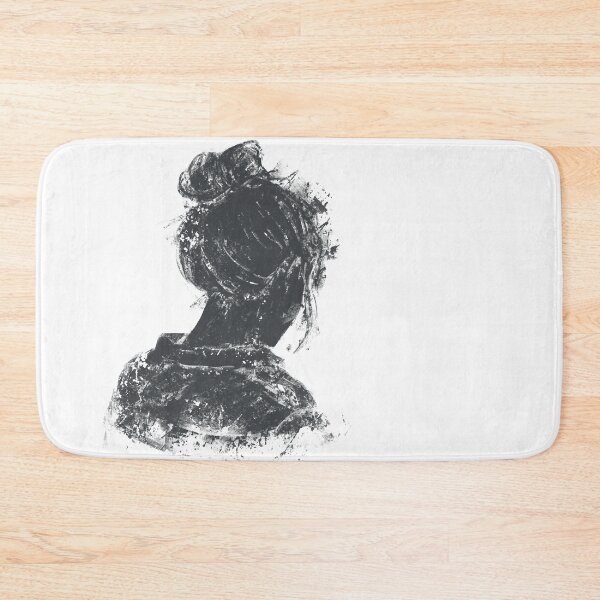 Item preview, Woman Portrait Silhouette Textured Dark Aesthetic Poster designed and sold by drTerrens.