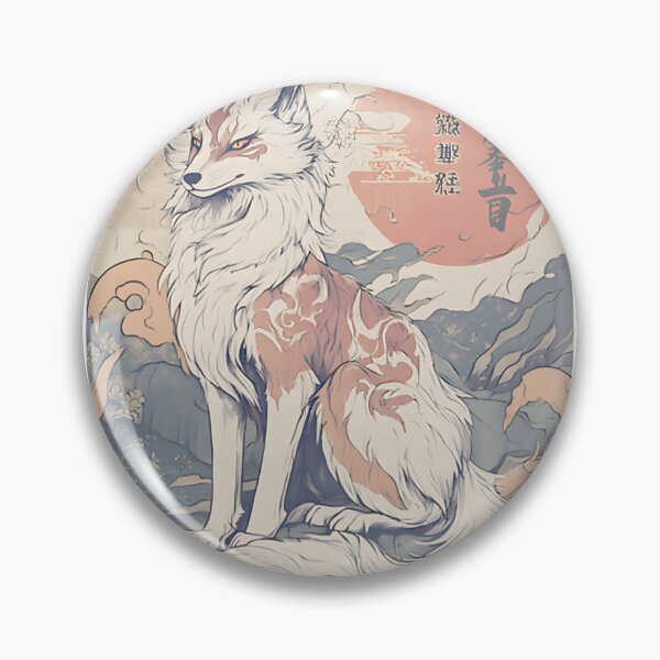 Item preview, Japanese Kitsune Art - Starlight Trickster Fox Celestial Design ⭐⭐⭐⭐⭐ designed and sold by Geraldo Gonzalez.