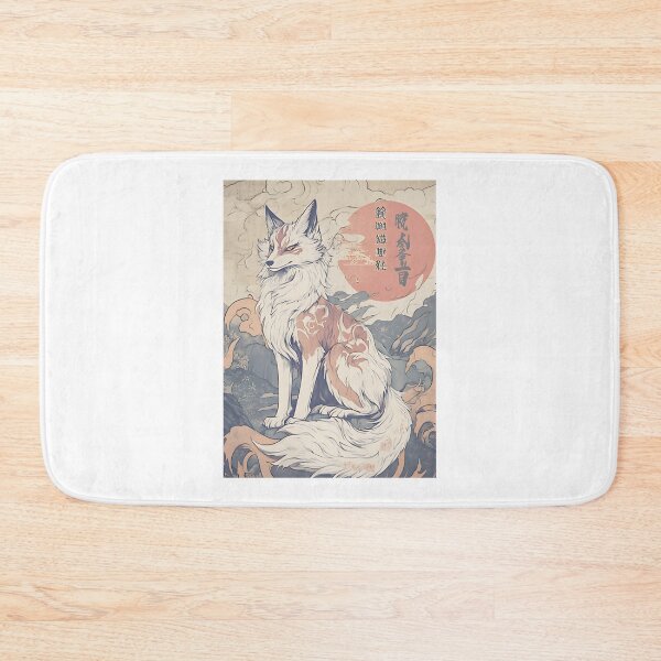 Item preview, Japanese Kitsune Art - Starlight Trickster Fox Celestial Design ⭐⭐⭐⭐⭐ designed and sold by Geraldo Gonzalez.