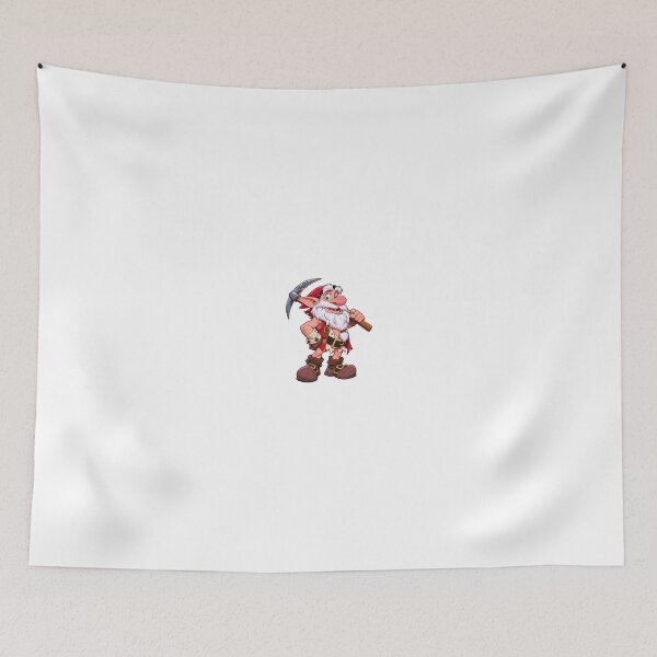 Item preview, Christmas Santa Miner Pixel Art – Funny Holiday Gnome Design designed and sold by Brandady.
