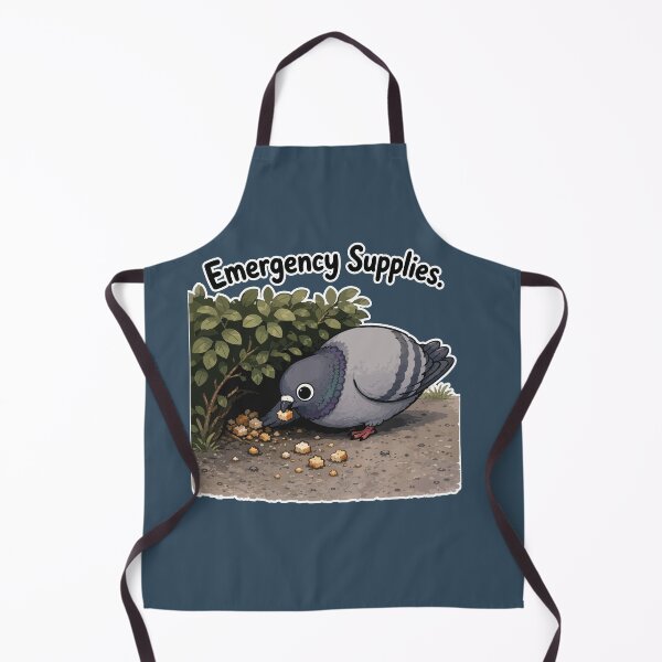 Item preview, Funny Pigeon Emergency Bread Stash Sticker designed and sold by SimplePoDesign.
