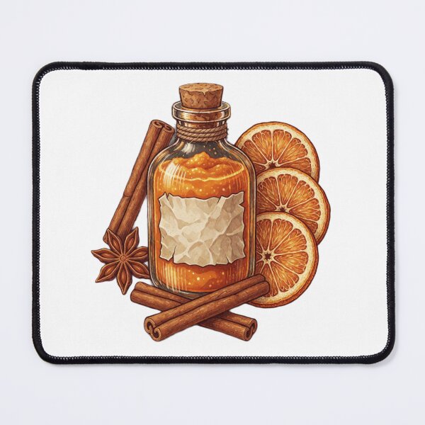 Item preview, Autumn Apothecary Bottle – Orange & Cinnamon Witchy Sticker designed and sold by AillustriaAK.