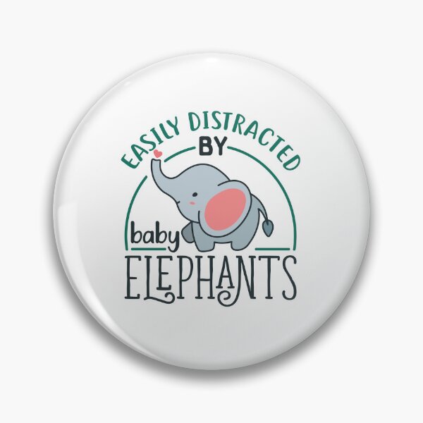 Item preview, Easily Distracted by Baby Elephants designed and sold by jaygo.