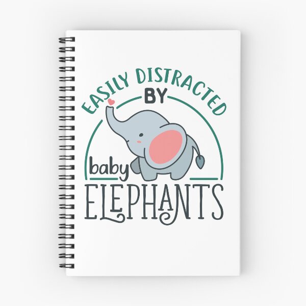 Item preview, Easily Distracted by Baby Elephants designed and sold by jaygo.