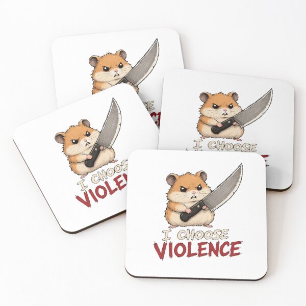 Item preview, I Choose Violence Hamster  designed and sold by TheEndDesign.