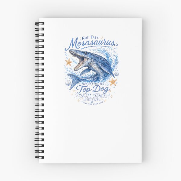 Item preview, Mosasaurus Funny Quote Design Not Fast But Top Dog Of The Ocean Sublimation designed and sold by Yellowriversss.