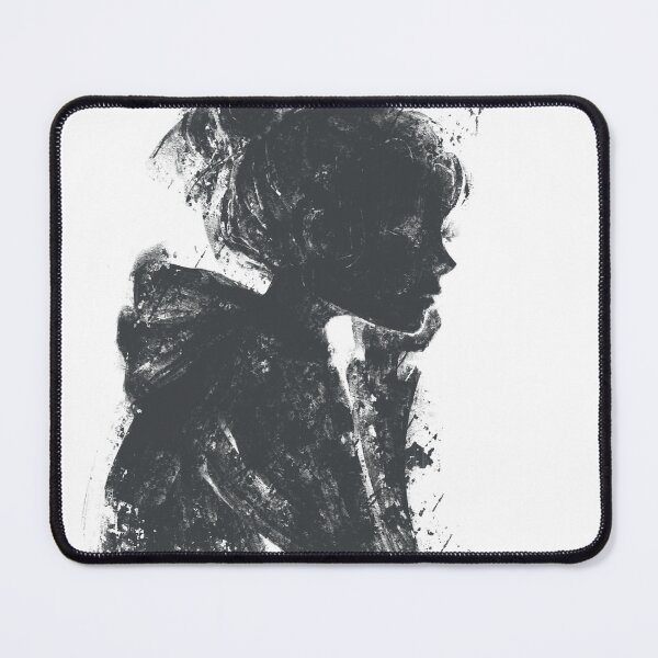 Item preview, Woman Profile Silhouette Dark Textured Aesthetic Poster designed and sold by drTerrens.