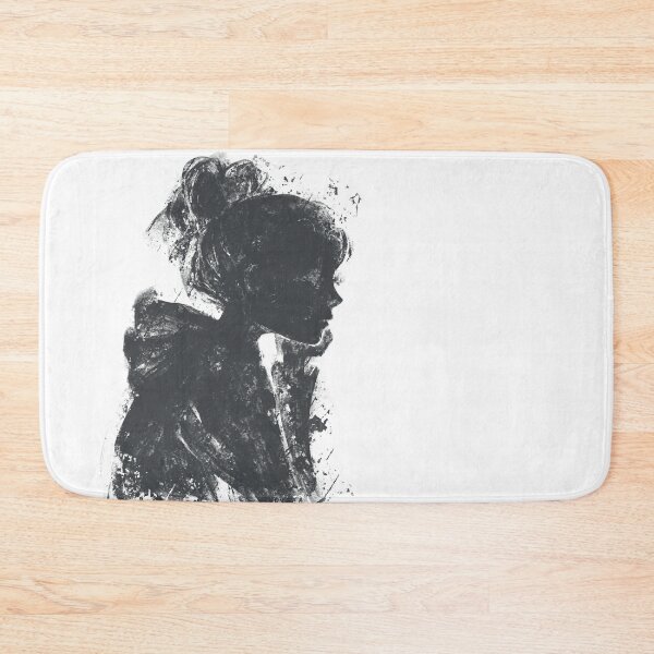 Item preview, Woman Profile Silhouette Dark Textured Aesthetic Poster designed and sold by drTerrens.