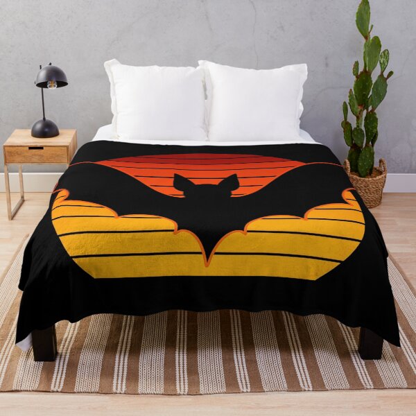 Item preview, Retro Sunset Bat Halloween Art – Spooky Silhouette Design designed and sold by Stinky Lincy's Apparel Company.