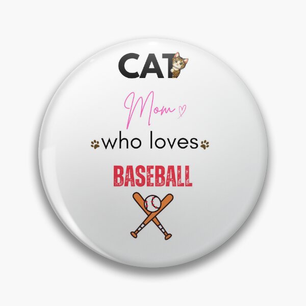 Item preview, Cat Mom Who Loves Baseball designed and sold by PawFitt.