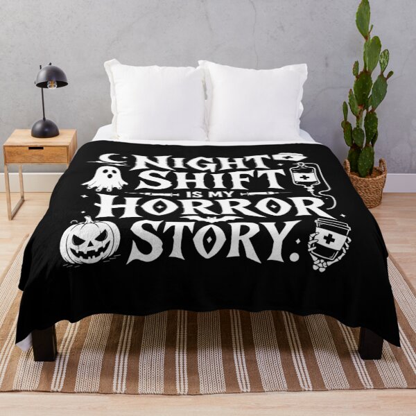 Item preview, NURSE HALLOWEEN night shift is my horror story. designed and sold by YNELENT.