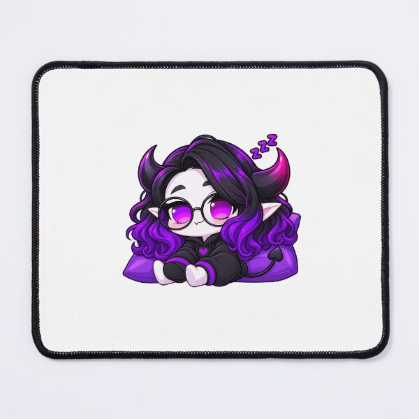 Item preview, Cute Purple Demon Girl Chibi Anime Fantasy Character designed and sold by Brandady.