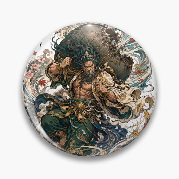 Item preview, Fujin – Lord of the Four Winds | Japanese Wind God Art designed and sold by kaxymax.