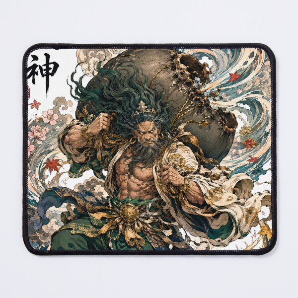 Item preview, Fujin – Lord of the Four Winds | Japanese Wind God Art designed and sold by kaxymax.