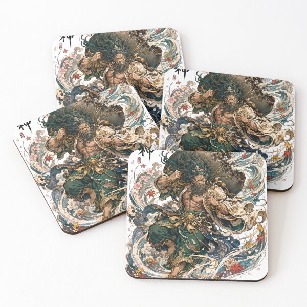 Item preview, Fujin – Lord of the Four Winds | Japanese Wind God Art designed and sold by kaxymax.