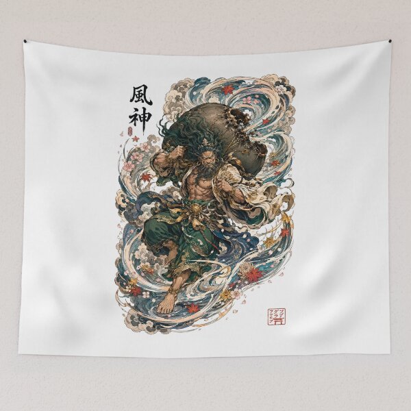 Item preview, Fujin – Lord of the Four Winds | Japanese Wind God Art designed and sold by kaxymax.