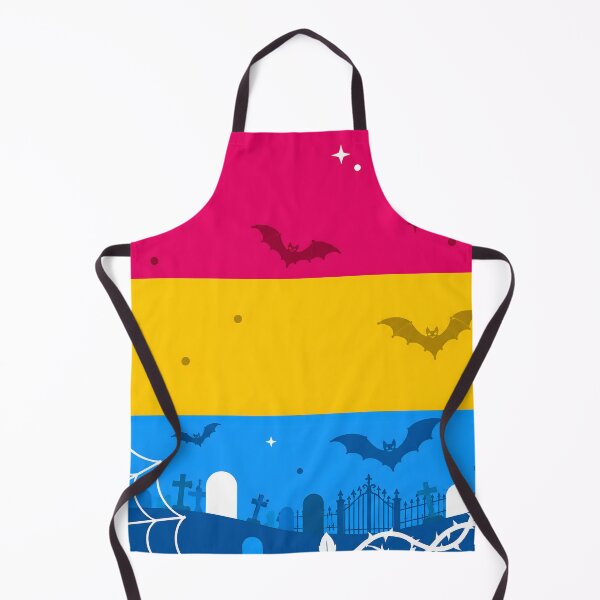Item preview, Spooky Pansexual Pride Flag Halloween Graveyard Bats Aesthetic designed and sold by Travelslightly.