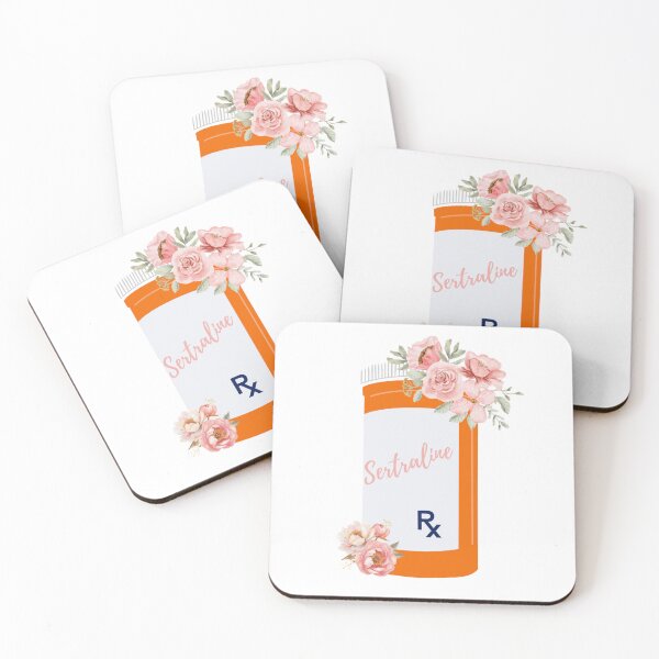 Item preview, Floral Sertraline Rx designed and sold by lizzieissorad.