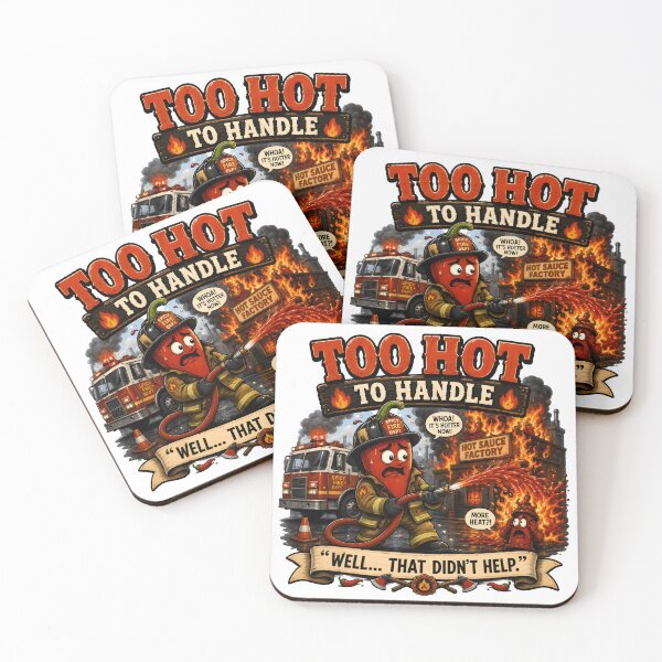 Item preview, Chili Firefighter – Too Hot to Handle Funny Spicy Food Pun designed and sold by Snackwear Apparel.