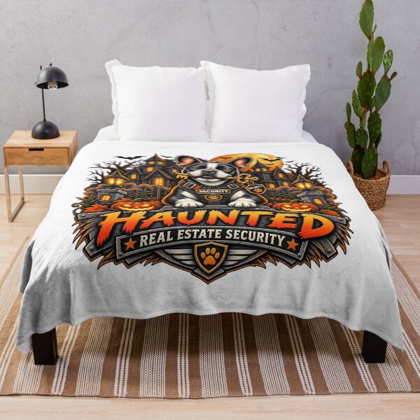 Item preview, Haunted Real Estate Security French Bulldog Halloween Shirt Security Dog designed and sold by KnrNazimTHRE4DS.