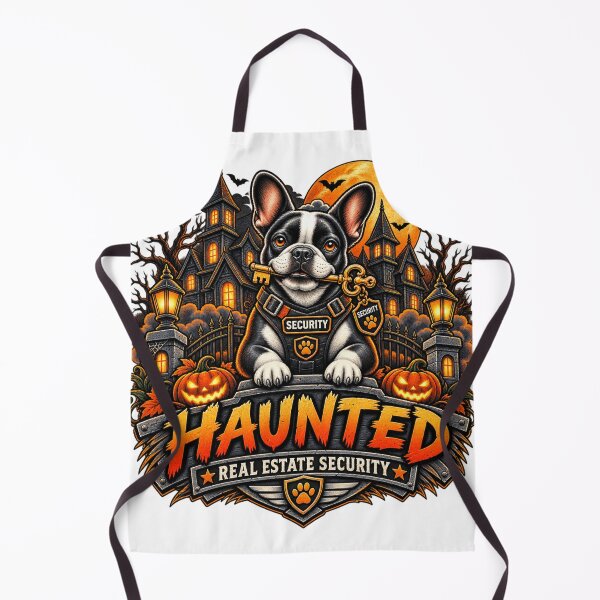 Item preview, Haunted Real Estate Security French Bulldog Halloween Shirt Security Dog designed and sold by KnrNazimTHRE4DS.