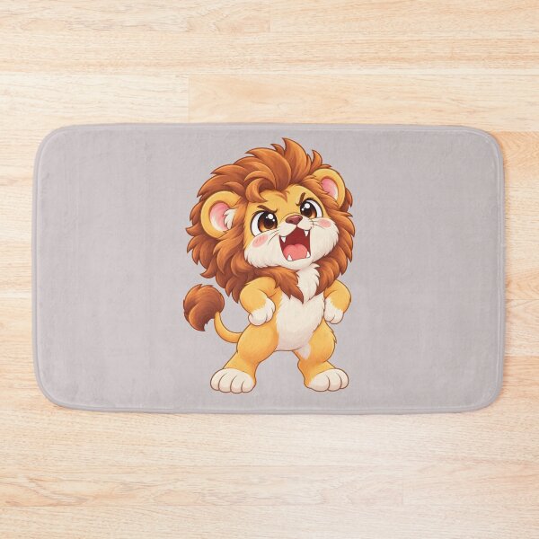 Item preview, Cute Roaring Lion with Fierce Funny Expression designed and sold by zan-mf.