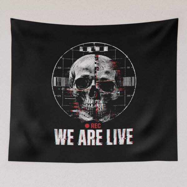 Item preview, WE ARE LIVE Glitch Skull Streetwear  designed and sold by Airmiro.
