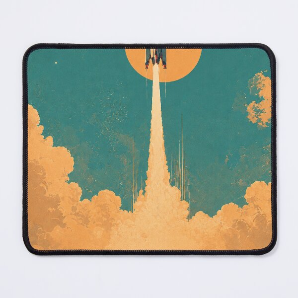 Item preview, Vintage Rocket Launch Retro Space Poster designed and sold by NordenPosters.