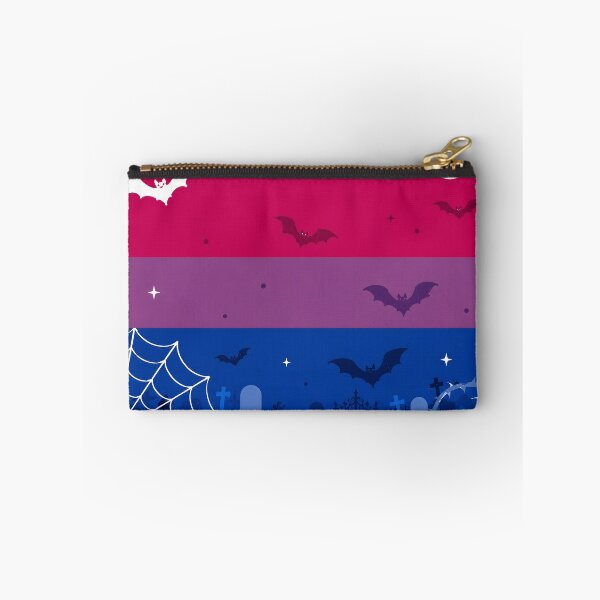 Item preview, Spooky Bisexual Pride Flag Halloween Graveyard Bats Aesthetic designed and sold by Travelslightly.
