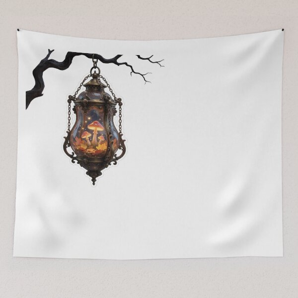 Item preview, Vintage Witchy Lantern – Enchanted Gothic Cottagecore Sticker designed and sold by AillustriaAK.