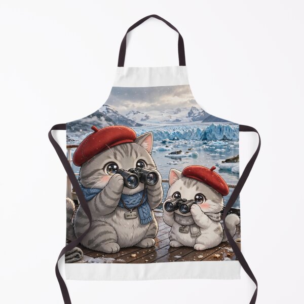 Item preview, Junior and Freda Glacier Bay Alaska - Cute Cats on Cruise designed and sold by MAISON SYLVIE.