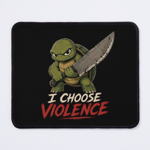 Item preview, I Choose Violence Turtle designed and sold by TheEndDesign.
