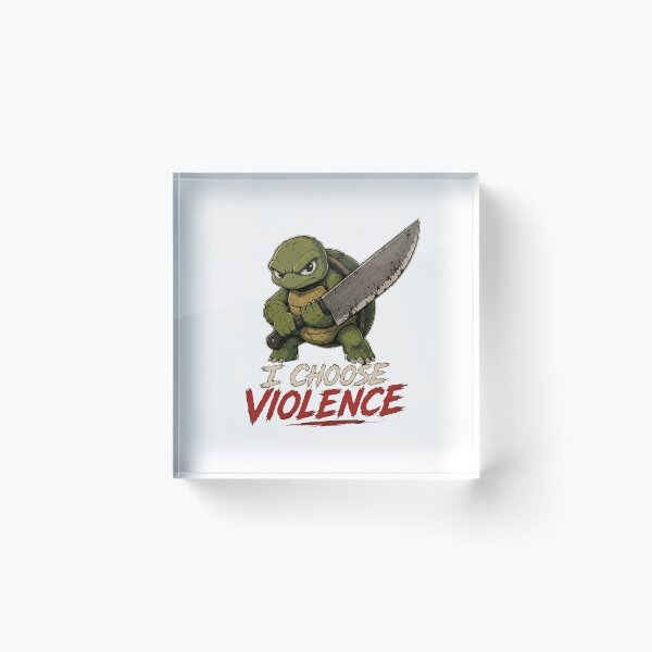 Item preview, I Choose Violence Turtle  designed and sold by TheEndDesign.