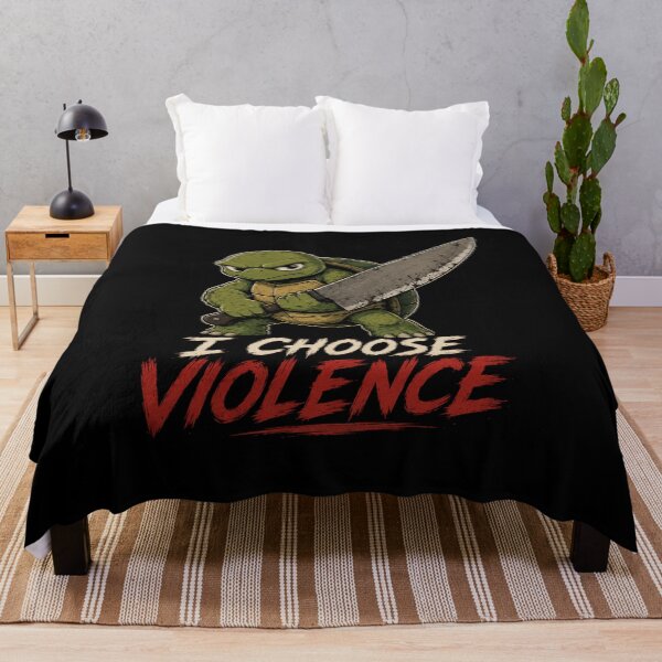 Item preview, I Choose Violence Turtle designed and sold by TheEndDesign.