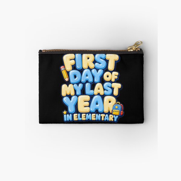 Item preview, First Day of My Last Year in Elementary Bold Bubble Colorful Typography Back To School Gift for Students designed and sold by Nightarel.