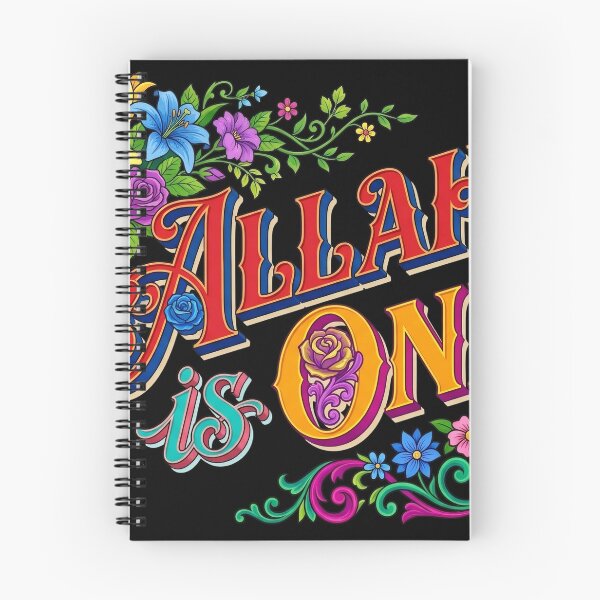 Item preview, Allah Is One Islamic Quote Handlettering Sign Art designed and sold by mazyoy.
