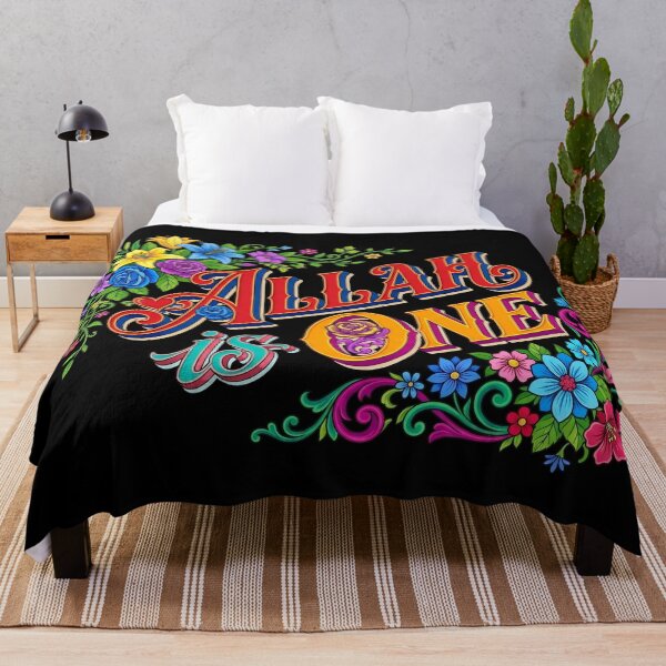 Item preview, Allah Is One Islamic Quote Handlettering Sign Art designed and sold by mazyoy.
